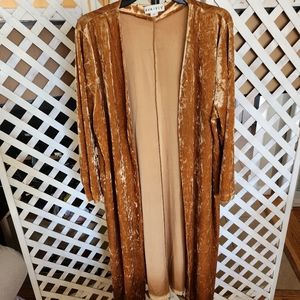 Gold/Bronze Long Sleeve Duster